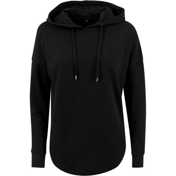 Build Your Brand Női oversize pulóver - Fekete | XS
