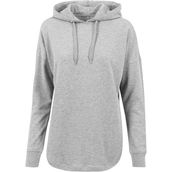 Build Your Brand Női oversize pulóver - Szürke | L