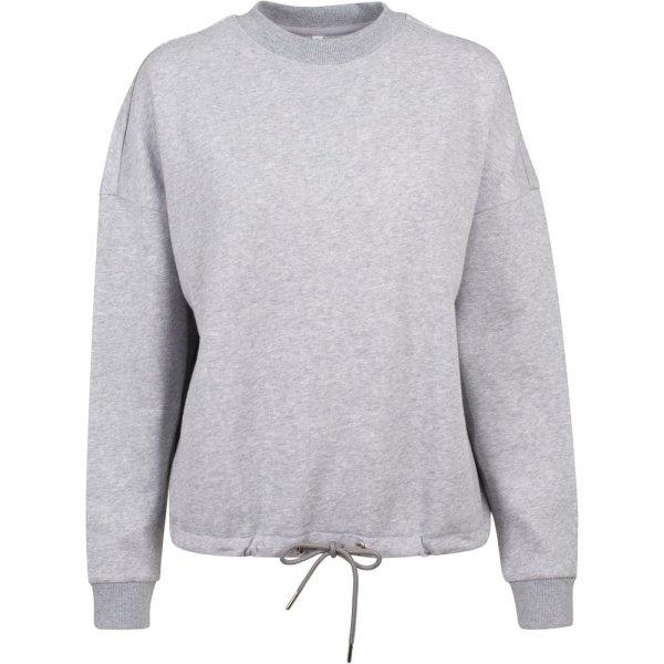 Build Your Brand Női oversized pulóver ejtett vállakkal - Szürke melírozott
| XS
