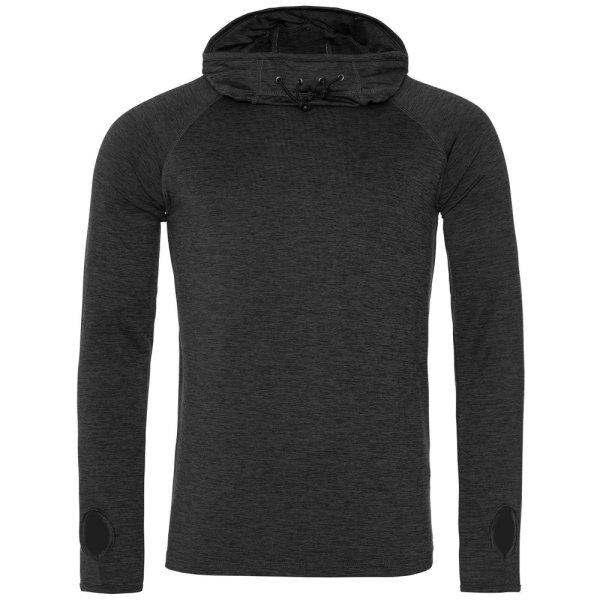Just Cool Férfi kapucnis pulóver magas gallérral Cool - Fekete melírozott |
XL