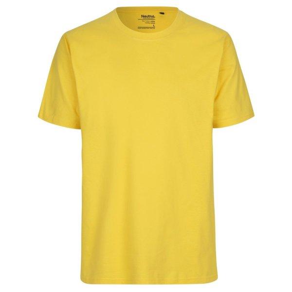 Neutral Férfi póló Classic organikus Fairtrade biopamutból - Sárga | XL