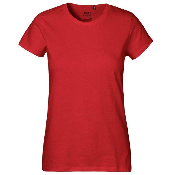 Neutral Női póló Classic organikus Fairtrade biopamutból - Piros | XL