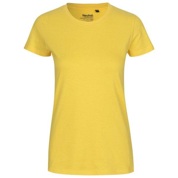 Neutral Női póló Classic organikus Fairtrade biopamutból - Sárga | XL