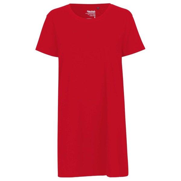 Neutral Hosszú női póló organikus Fairtrade biopamutból - Piros | XL