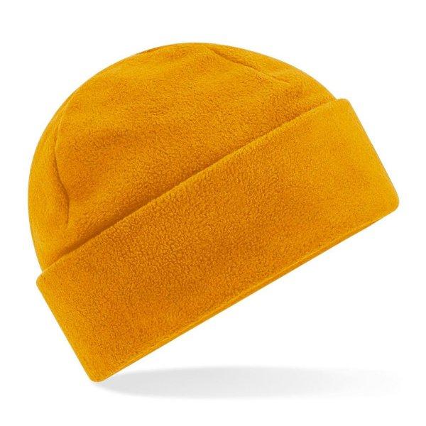 Beechfield Fleece sapka újrahasznosított poliészterből Cuffed -
Mustársárga