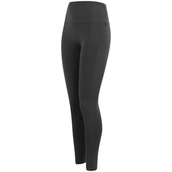Tombo Női elasztikus sport leggings magas derékkal - Sötétszürke | XXS/XS