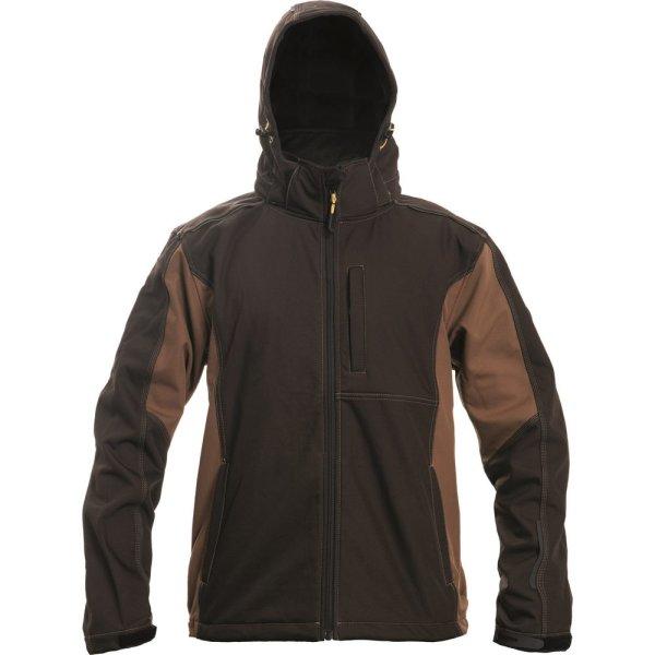 Cerva Férfi softshell dzseki DAYBORO - Sötétbarna | S