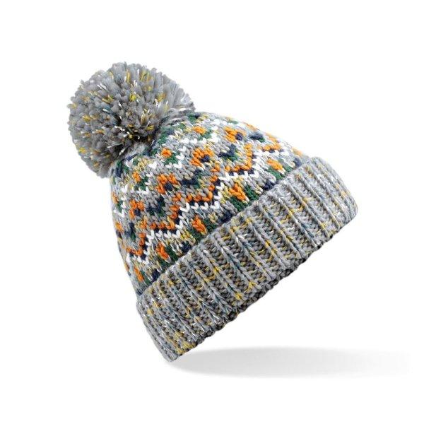 Beechfield Téli sapka pomponnal Blizzard Bobble - Forager Fusion