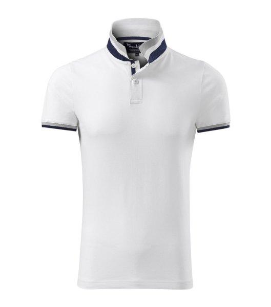 MALFINI Férfi galléros póló Collar Up - Fehér | S