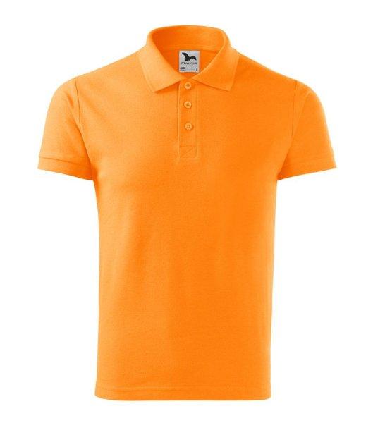 MALFINI Férfi galléros póló Cotton - Mandarin narancs | M