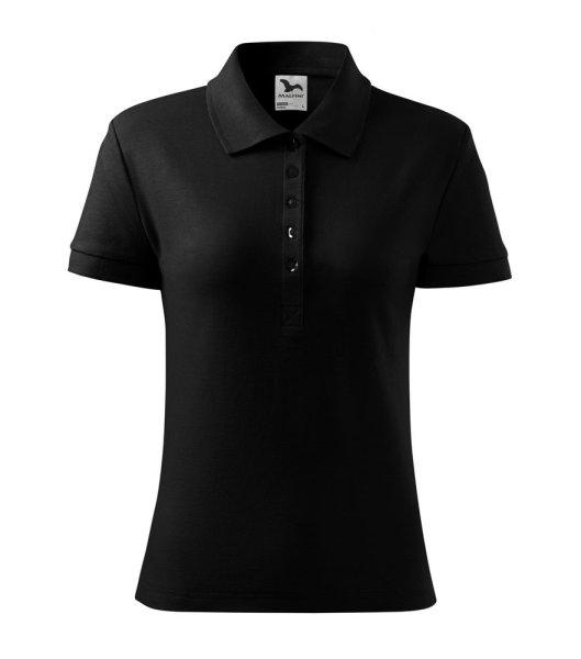 MALFINI Női galléros póló Cotton - Fekete | XS