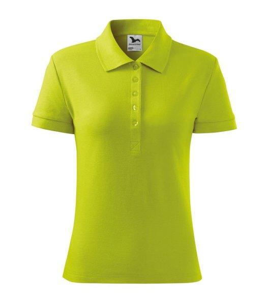 MALFINI Női galléros póló Cotton - Lime | XS