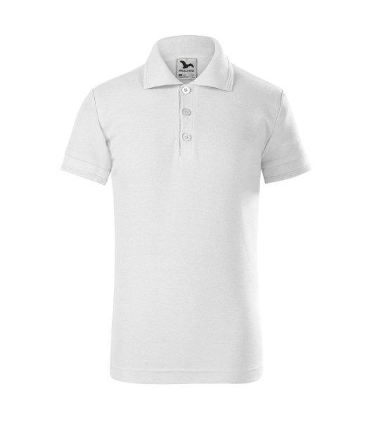 MALFINI Gyerek galléros póló Pique Polo - Fehér | 110 cm (4 éves)