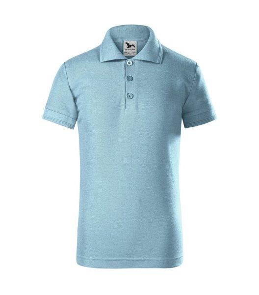 MALFINI Gyerek galléros póló Pique Polo - Égszínkék | 110 cm (4 éves)
