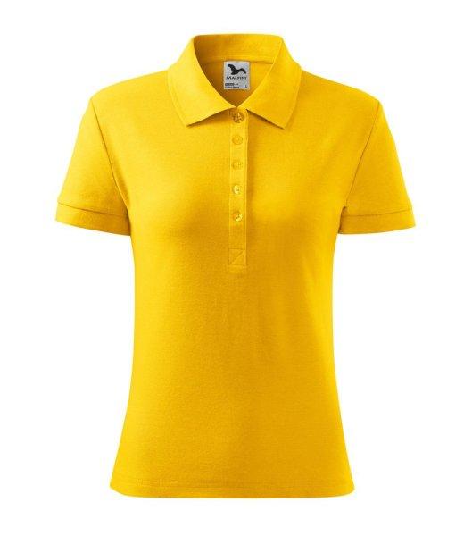 MALFINI Női galléros póló Cotton Heavy - Sárga | S