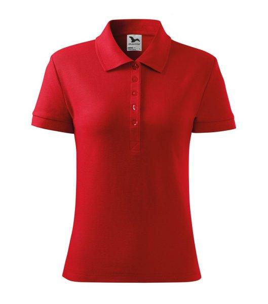 MALFINI Női galléros póló Cotton Heavy - Piros | L