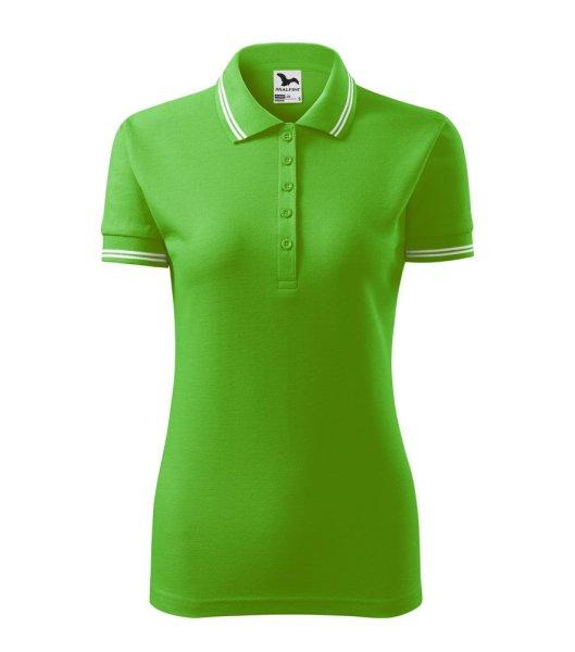 MALFINI Női galléros póló Urban - Apple green | XXL