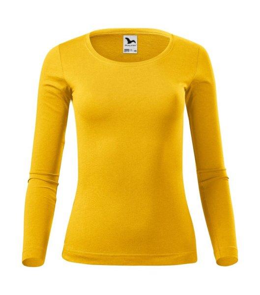 MALFINI Női hosszú ujjú póló Fit-T Long Sleeve - Sárga | M