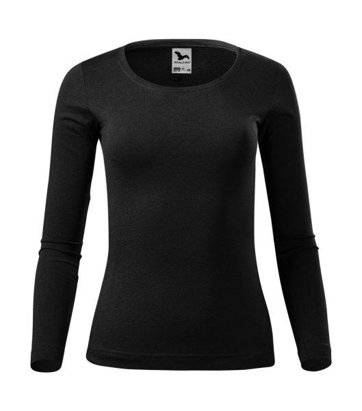 MALFINI Női hosszú ujjú póló Fit-T Long Sleeve - Fekete | XS