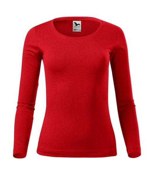 MALFINI Női hosszú ujjú póló Fit-T Long Sleeve - Piros | XS