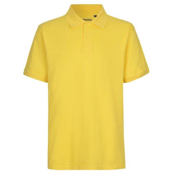 Neutral Férfi galléros póló Classic organikus Fairtrade biopamutból -
Sárga | XL