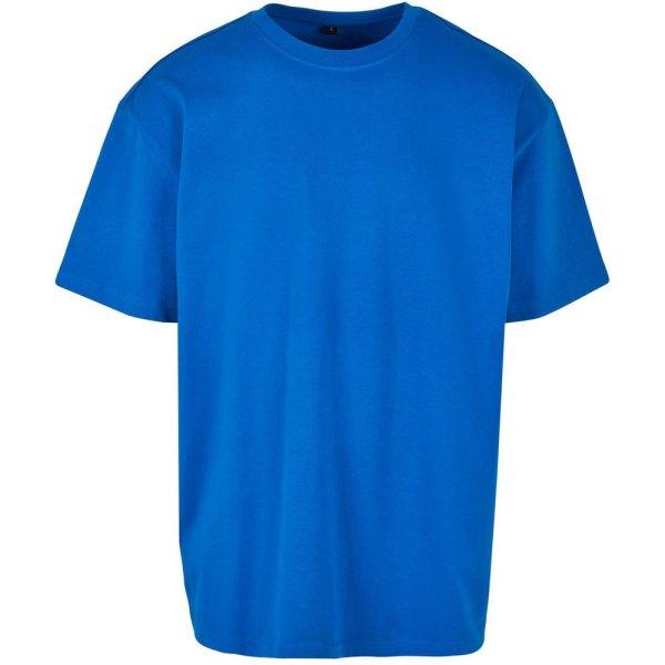 Build Your Brand Férfi póló Heavy Oversize Tee - Kobalt | XS