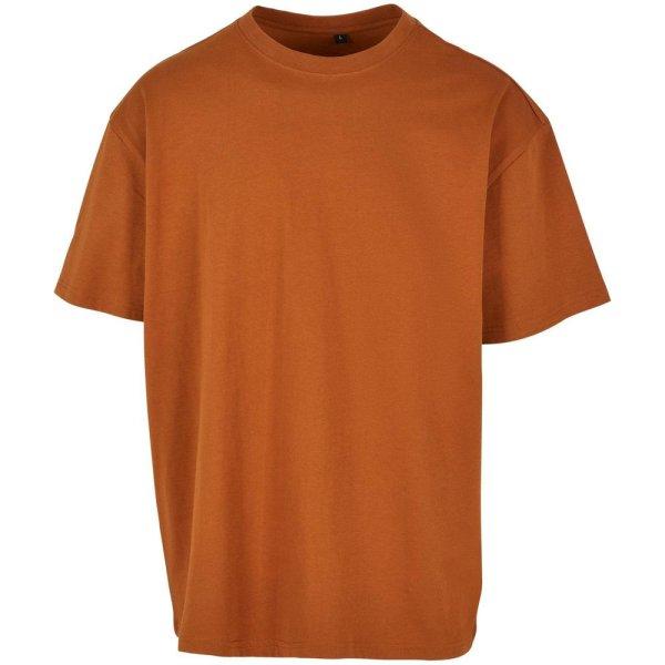 Build Your Brand Férfi póló Heavy Oversize Tee - Karamellszín | XXXXL