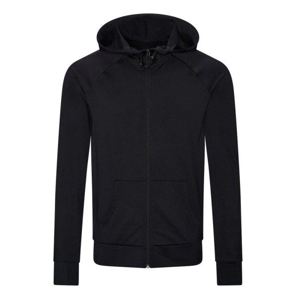 Just Cool Férfi sportos pulóver tarka ujjakkal - Fekete / fekete | S
