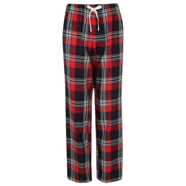 SF (Skinnifit) Női flanel pizsamanadrág - Piros / sötétkék | XXL