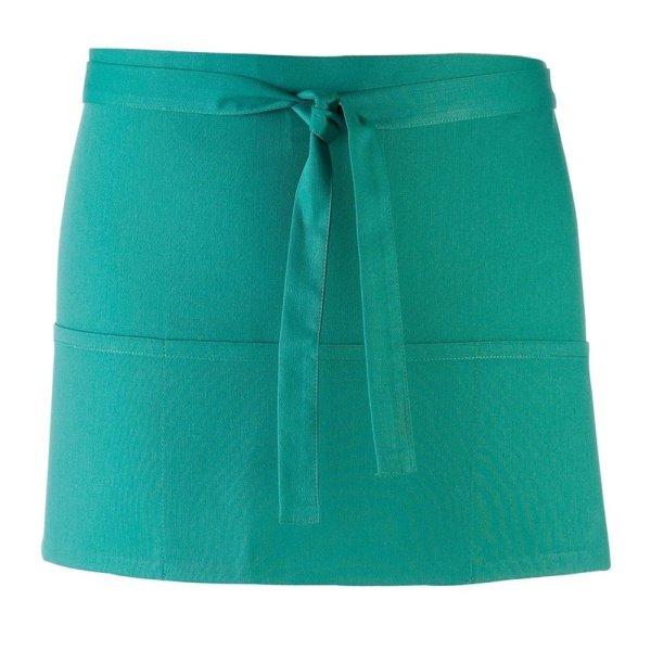Premier Workwear Rövid pincérkötény zsebekkel - Emerald