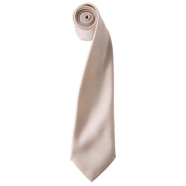 Premier Workwear Szatén nyakkendő - Natural