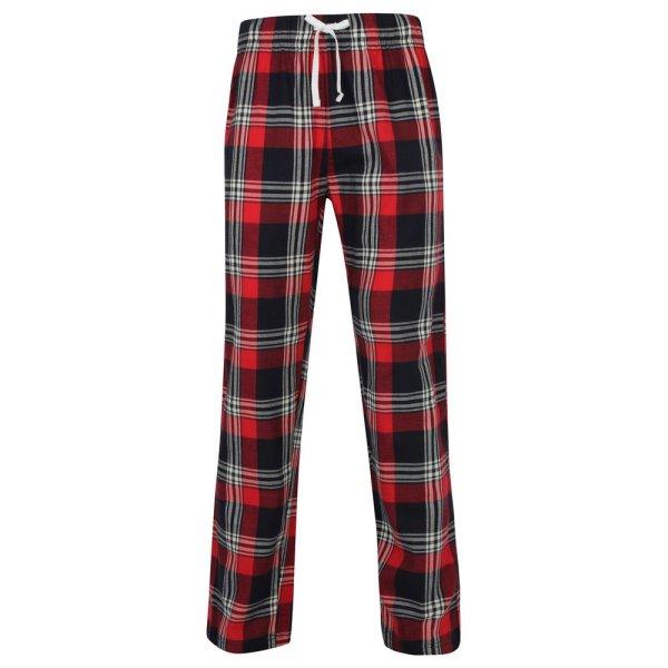 SF (Skinnifit) Férfi flanel pizsamanadrág - Piros / sötétkék | XXXL