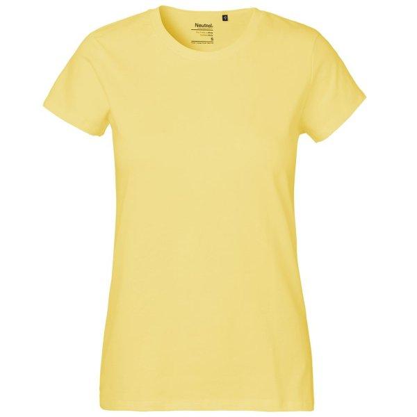 Neutral Női póló Classic organikus Fairtrade biopamutból - Dusty yellow | XS