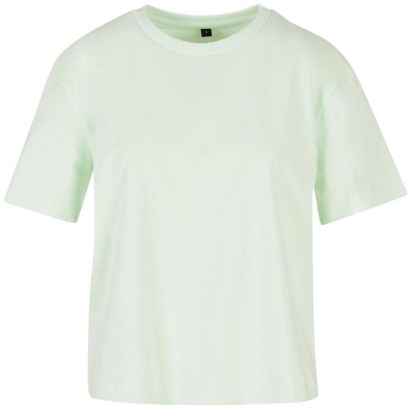 Build Your Brand Női oversize póló - Világos mentaszín | XXXXL
