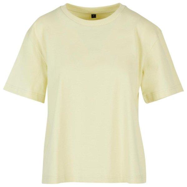 Build Your Brand Női oversize póló - Enyhén sárga | XS