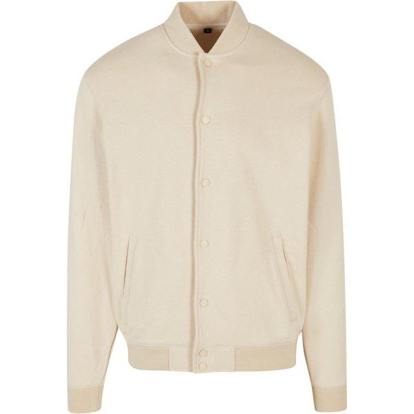 Build Your Brand Férfi Heavy Tonal College pulóver - Homokszínű | XXXL