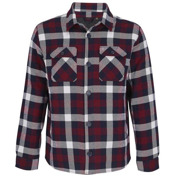 SOL'S Bélelt flanel ing Noah - Borvörös | XXXL/XXXXL