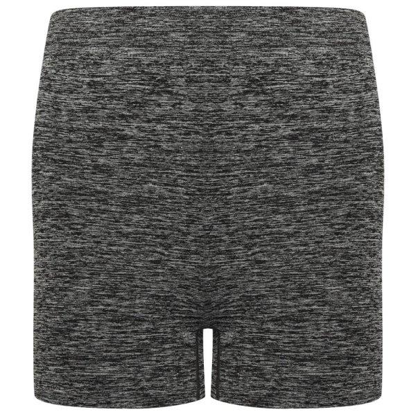 Tombo Női varrás nélküli sportnadrág - Sötétszürke melírozott | S/M