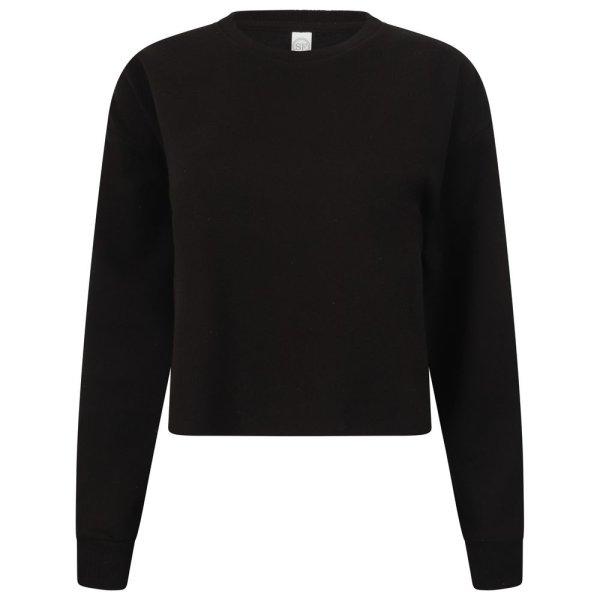SF (Skinnifit) Crop top pulóver lányoknak - Fekete | 11-12 éves