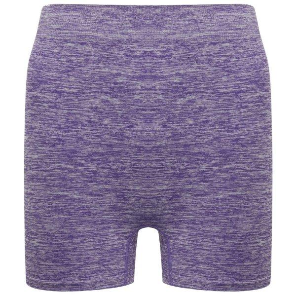 Tombo Női varrás nélküli sportnadrág - Lila melírozott | L/XL