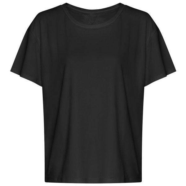 Just Cool Női nyitott hátú sportpóló - Fekete | XS