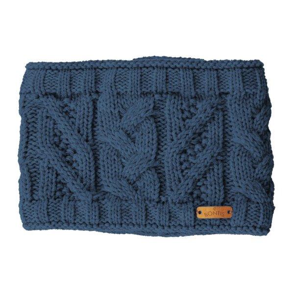 Bontis Széles női kötött fejpánt - Farmerkék | unisex