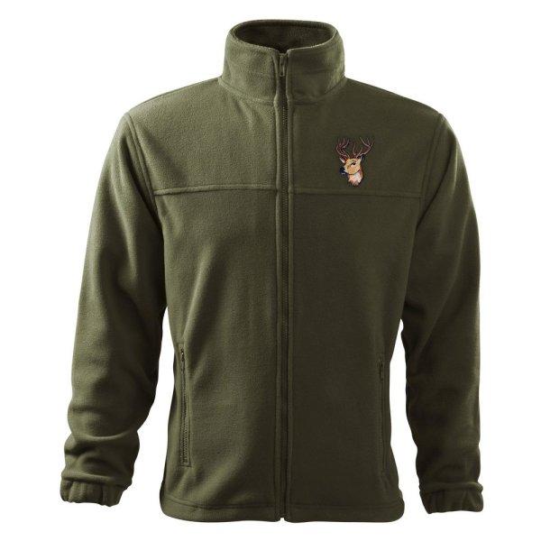 Bontis Gyapjú pulóver szarvas hímzéssel - Military | S