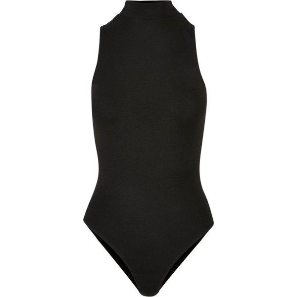 Build Your Brand Női body garbóval - Fekete | XXXXL