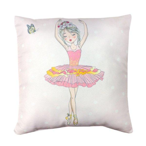 Jerry Fabrics Mintás gyerek párna - Balerina | 40 x 40 cm