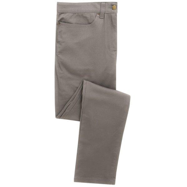 Premier Workwear Férfi nadrág Chino Performance - Acélszín | 38/34