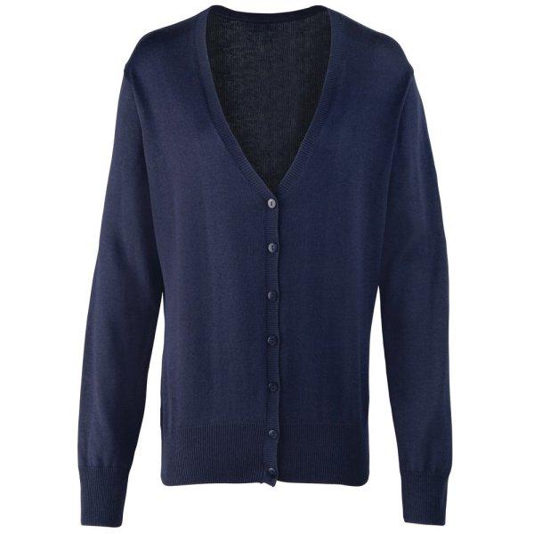 Premier Workwear Gombos női kardigán - Tengerészkék | M