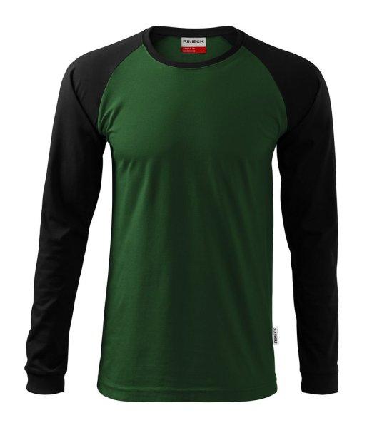 MALFINI Férfi hosszú újjú póló Street LS - Palackzöld | XL