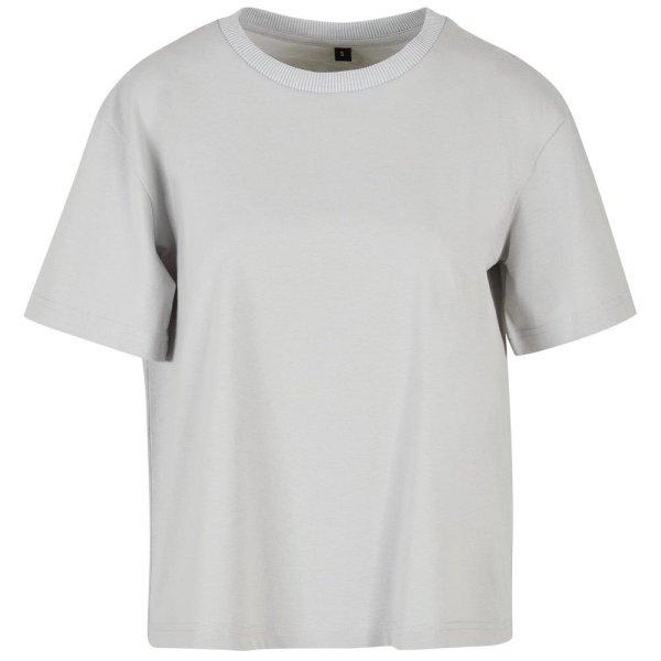 Build Your Brand Női oversize póló - Világos aszfalt | XXXXL