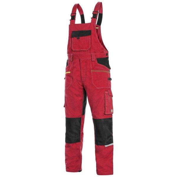 Canis (CXS) Kantáros munkavédelmi nadrág CXS STRETCH - Piros / fekete | 50